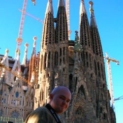Colin at the Sagrada Familia