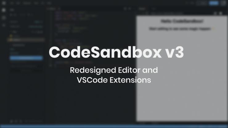 Announcing CodeSandbox v3 logo or screenshot
