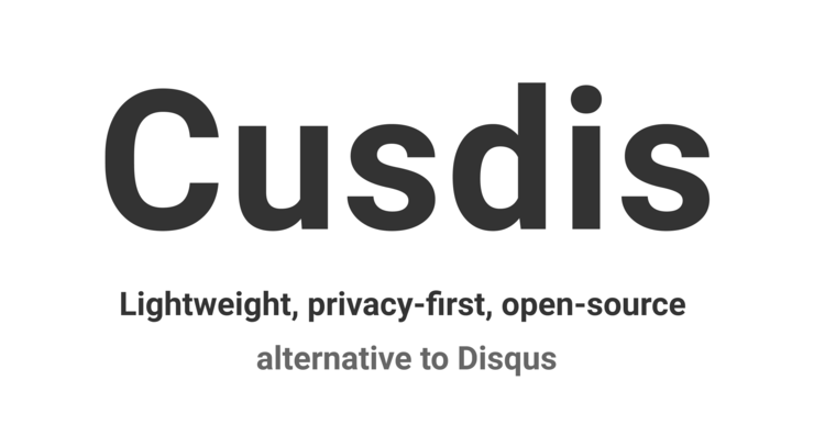 Cusdis logo or screenshot